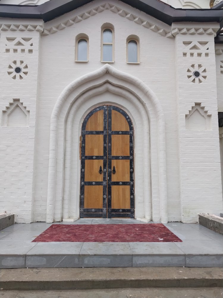 Входные металлические двери из массива ценных пород