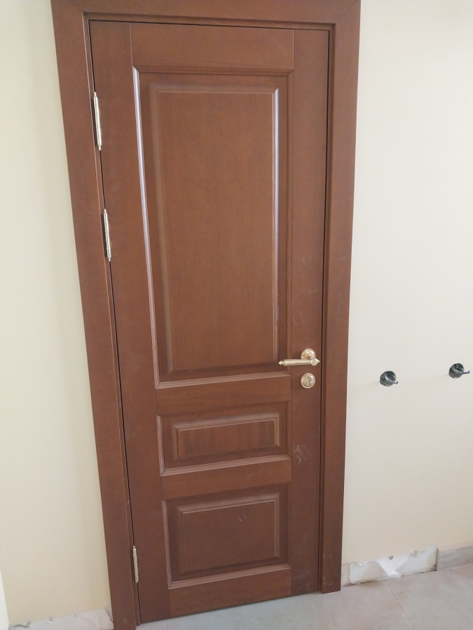 Межкомнатная дверь из массива ценных пород типовая